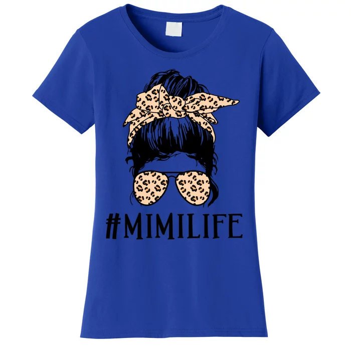 Mimi Life Messy Bun Hair Glasses Meaningful Gift Women's T-Shirt