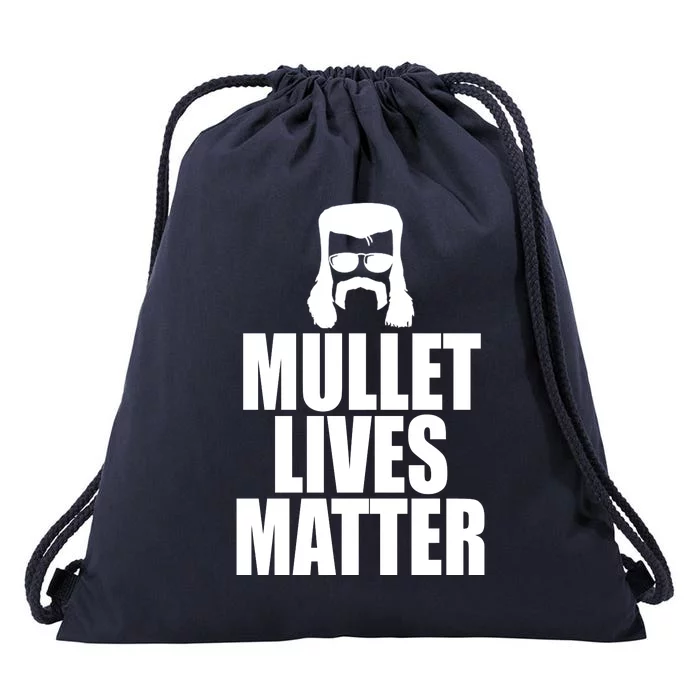 Mullet Lives Matter Drawstring Bag