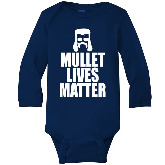 Mullet Lives Matter Baby Long Sleeve Bodysuit