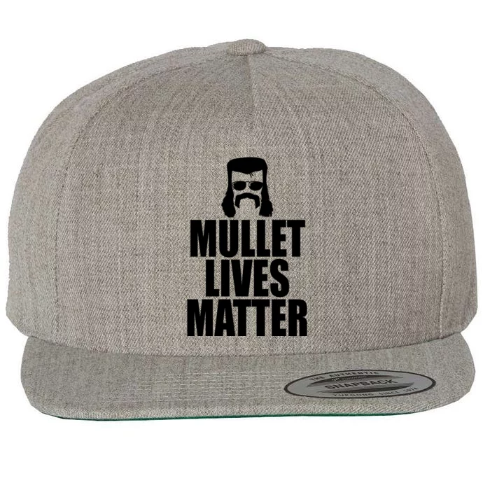 Mullet Lives Matter Wool Snapback Cap