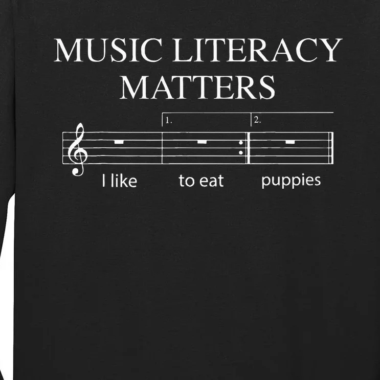 Music Literacy Matters Tall Long Sleeve T-Shirt