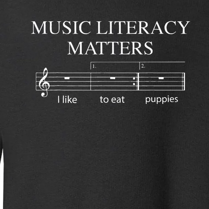 Music Literacy Matters Toddler Sweatshirt