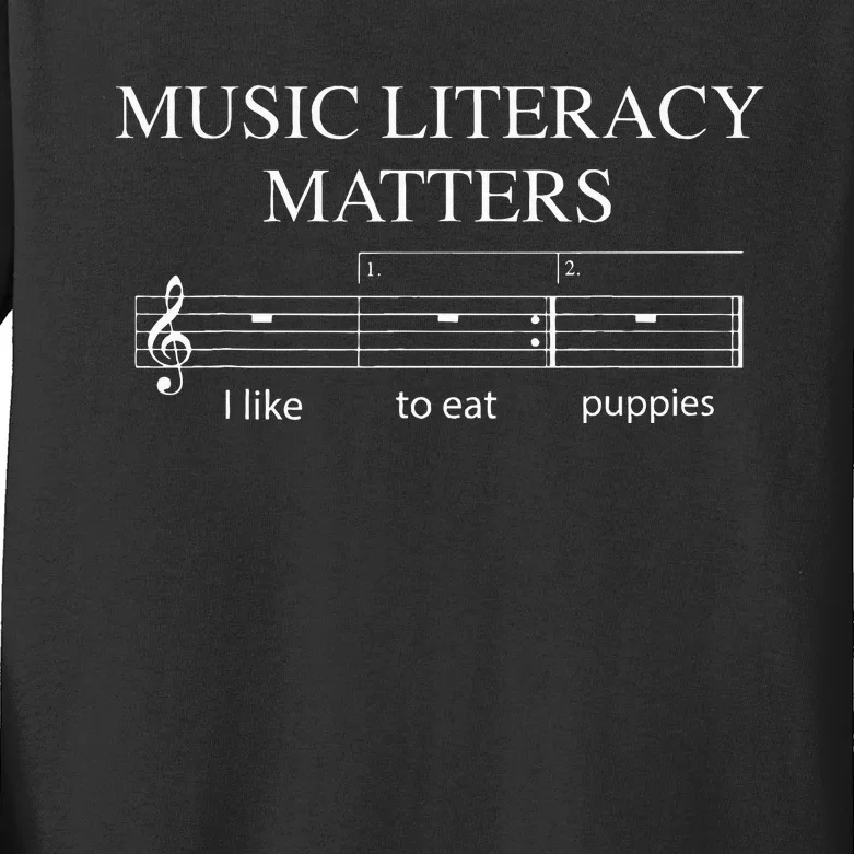 Music Literacy Matters Kids Long Sleeve Shirt