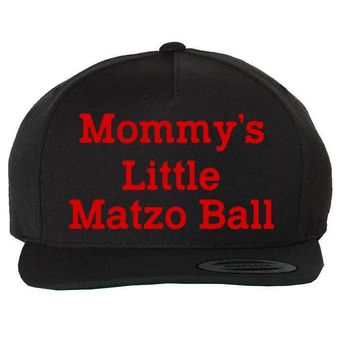 MommyS Little Matzo Ball Funny Wool Snapback Cap