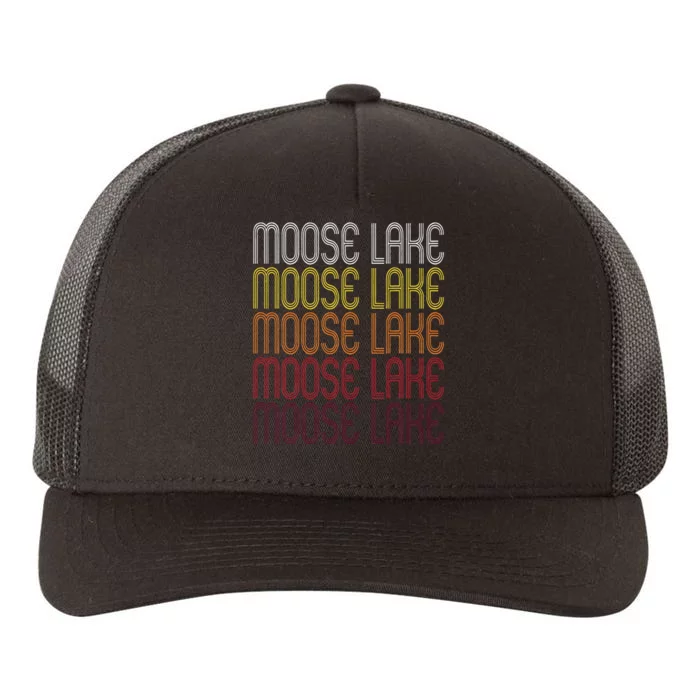 Moose Lake Mn Vintage Style Minnesota Yupoong Adult 5-Panel Trucker Hat