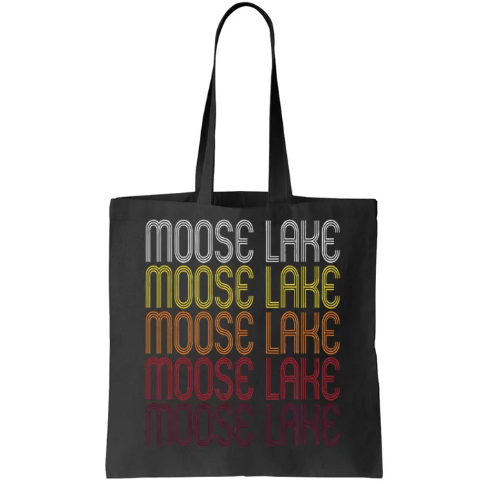 Moose Lake Mn Vintage Style Minnesota Tote Bag