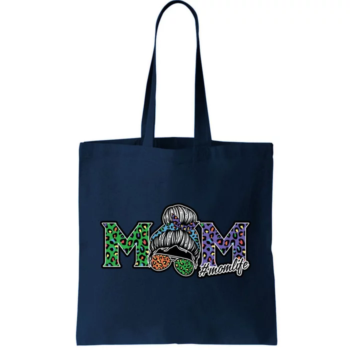 Mom Life Mothers Day Hair Bun Tote Bag