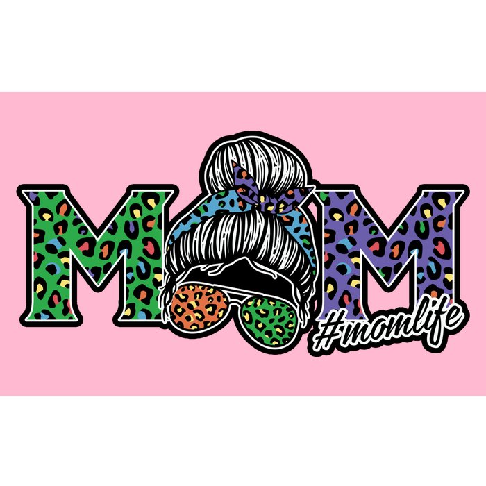 Mom Life Mothers Day Hair Bun Bumper Sticker