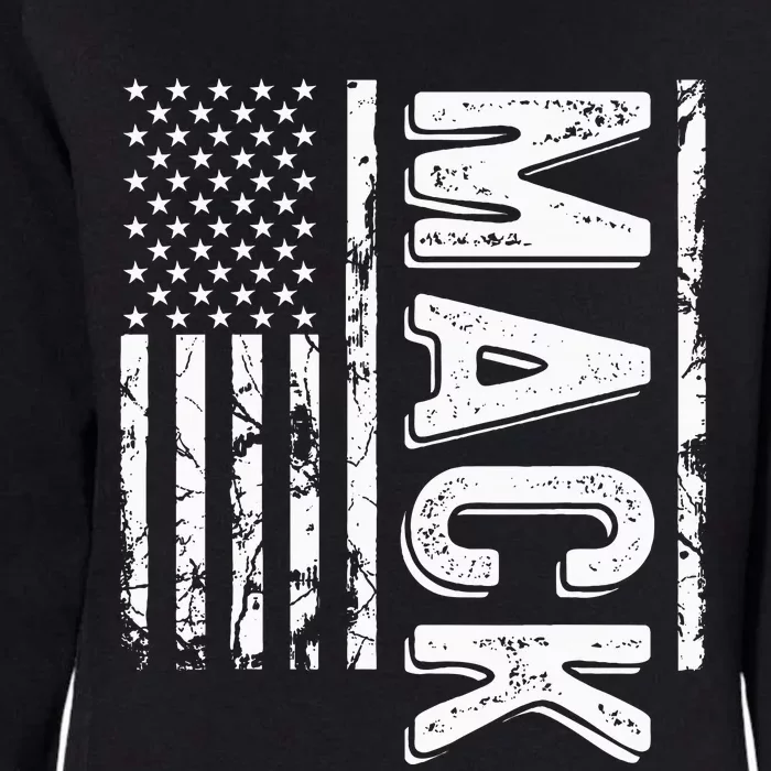 M.A.C.K Last Name Funny Surname Team Family Womens California Wash Sweatshirt