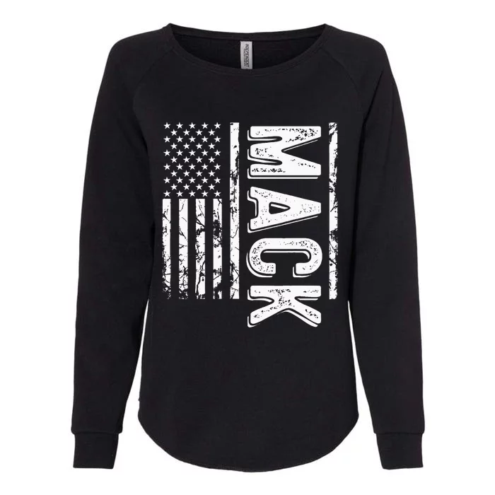 M.A.C.K Last Name Funny Surname Team Family Womens California Wash Sweatshirt