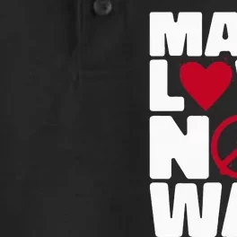 Make Love Not War Dry Zone Grid Performance Polo