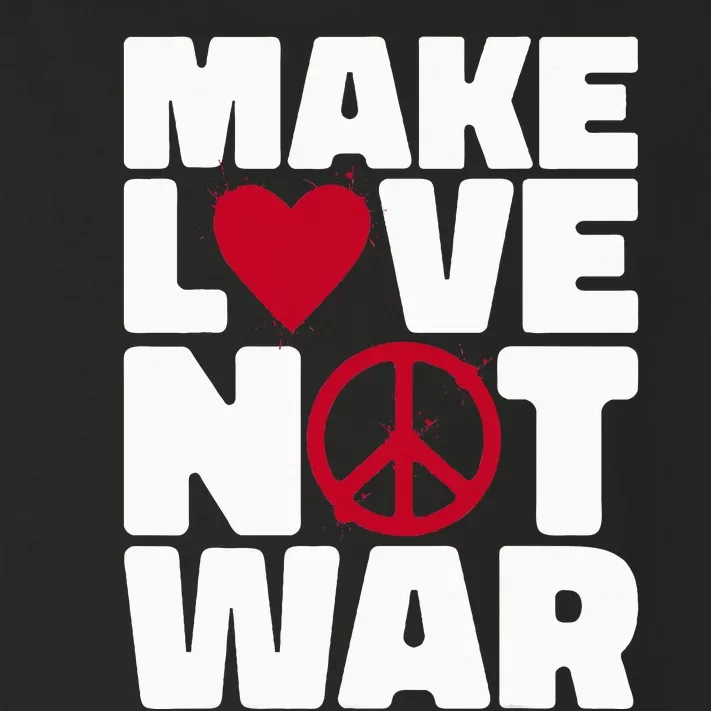 Make Love Not War Toddler Long Sleeve Shirt