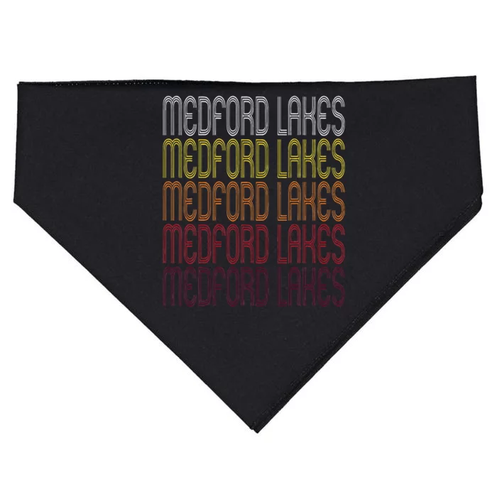 Medford Lakes Nj Vintage Style New Jersey USA-Made Doggie Bandana