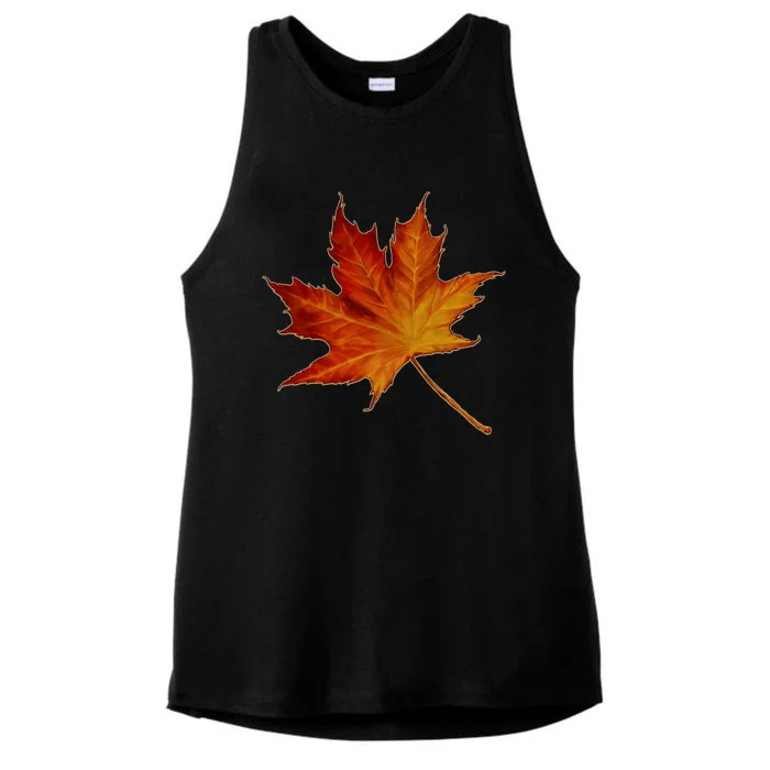 Maple Leaf Nature Ladies Tri-Blend Wicking Tank