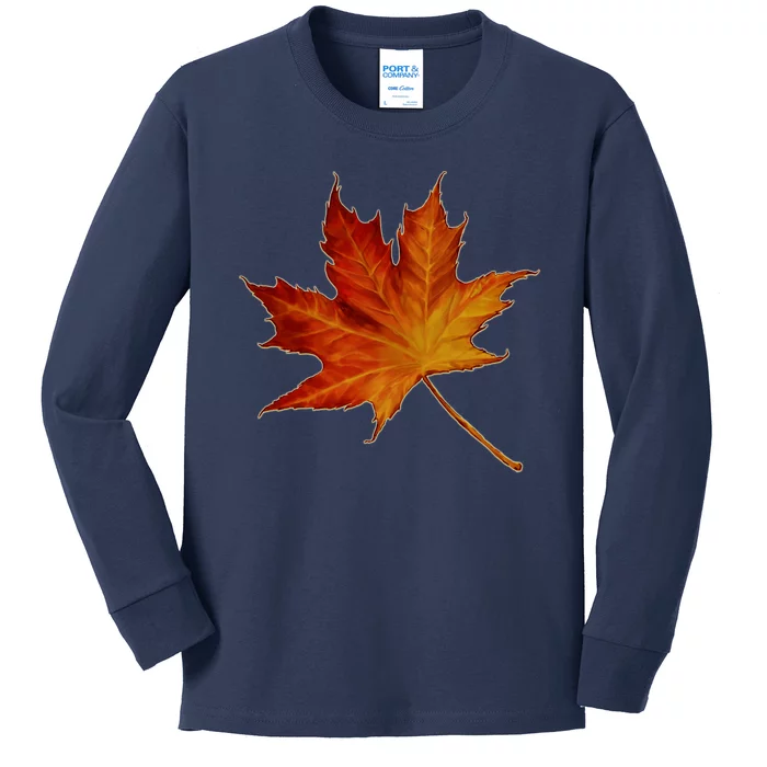 Maple Leaf Nature Kids Long Sleeve Shirt