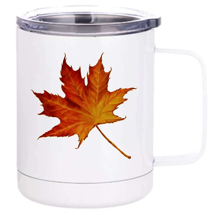 Maple Leaf Nature Front & Back 12oz Stainless Steel Tumbler Cup