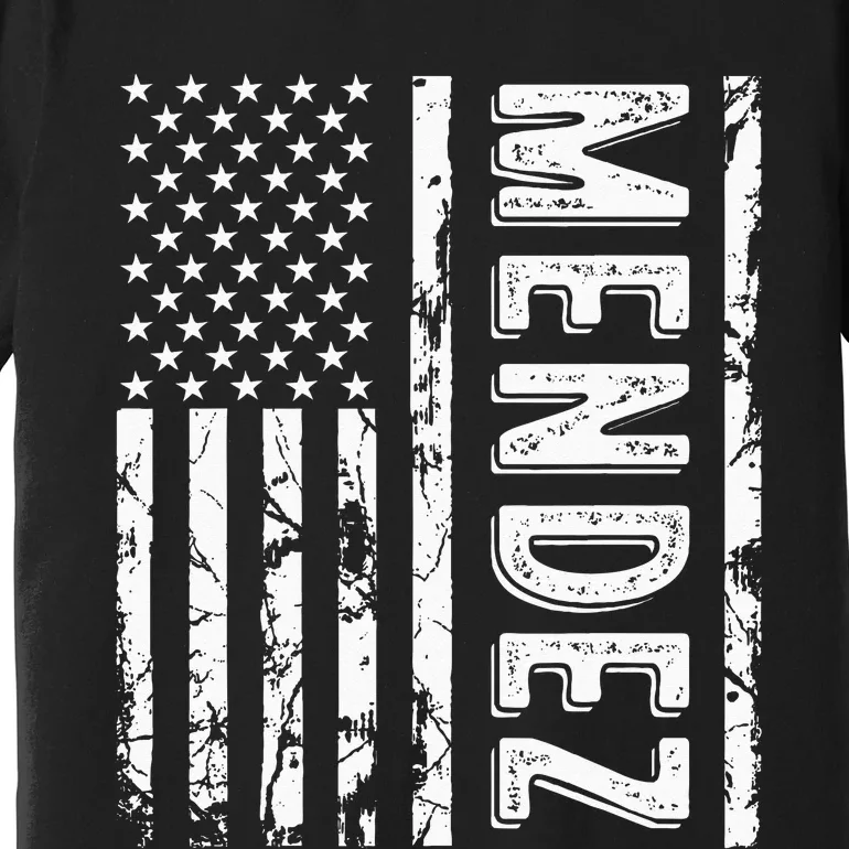 Mendez Last Name Funny Surname Team Mendez Family Reunion Premium T-Shirt