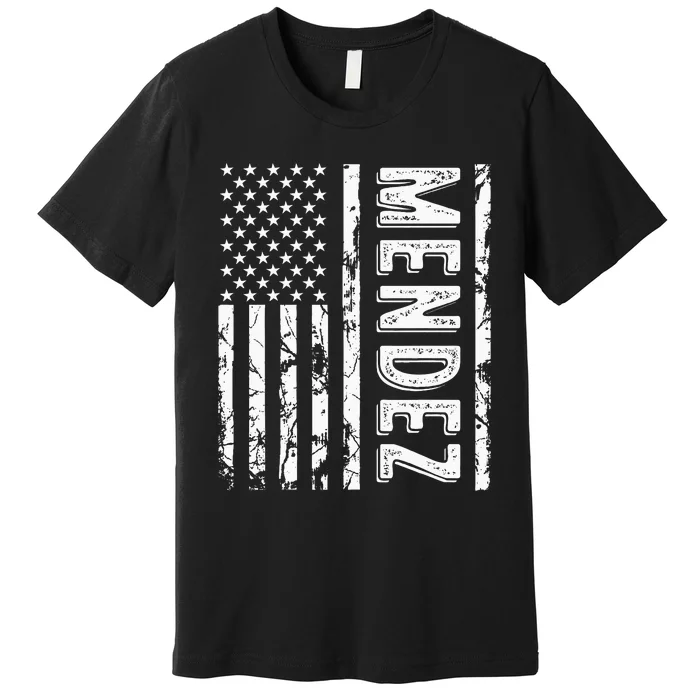 Mendez Last Name Funny Surname Team Mendez Family Reunion Premium T-Shirt