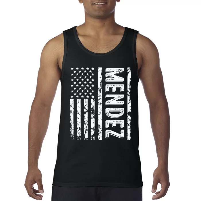 Mendez Last Name Funny Surname Team Mendez Family Reunion Tank Top