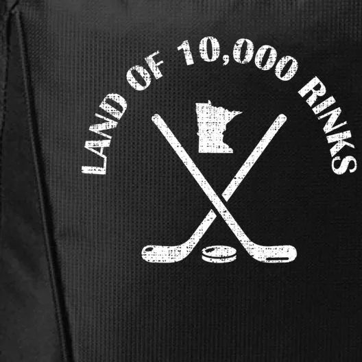 Minnesota Land Of 10000 Rinks Ice Hockey State Souvenir Gift City Backpack