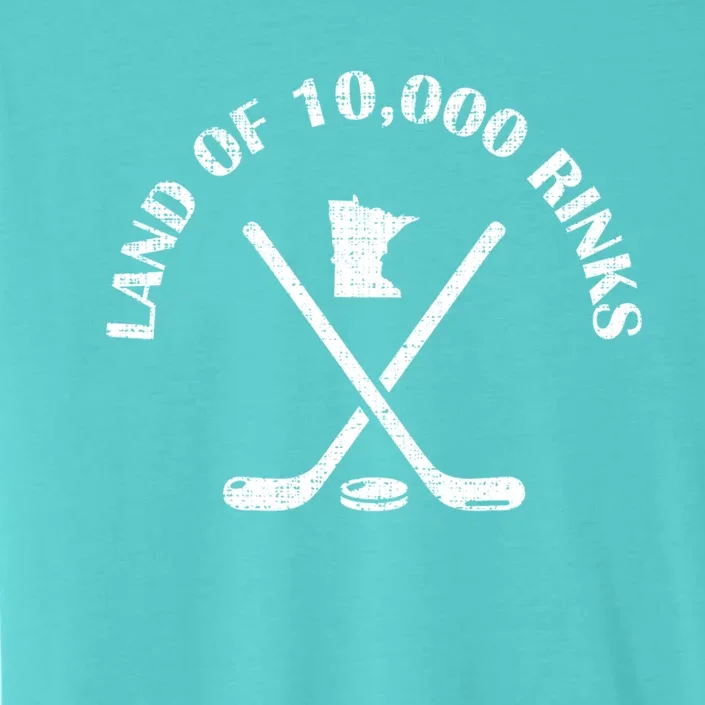 Minnesota Land Of 10000 Rinks Ice Hockey State Souvenir Gift ChromaSoft Performance T-Shirt