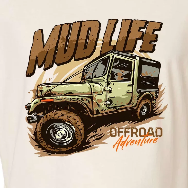 Mud Life Off Roading Offroad 4x4 Suv Garment-Dyed Women's Muscle Tee