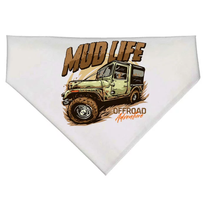 Mud Life Off Roading Offroad 4x4 Suv USA-Made Doggie Bandana