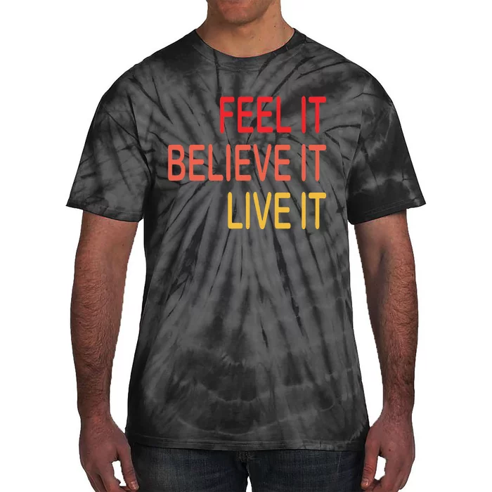 Manifest Law Of Attraction Feel Good Vortex Powerful Life Tie-Dye T-Shirt