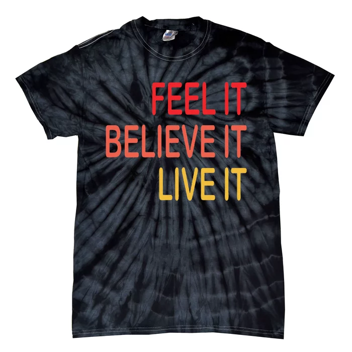 Manifest Law Of Attraction Feel Good Vortex Powerful Life Tie-Dye T-Shirt