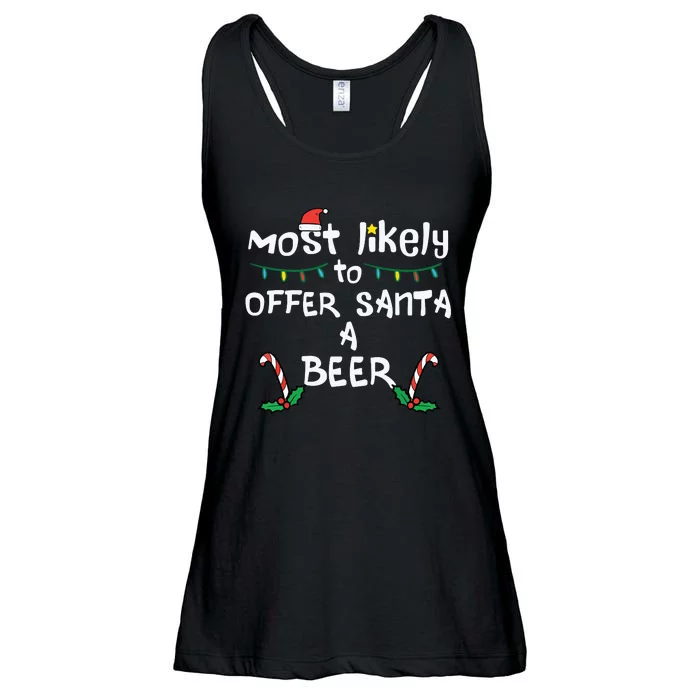 Most Likely Offer Santa Christmas Xmas Family Match Dad Ladies Essential Flowy Tank