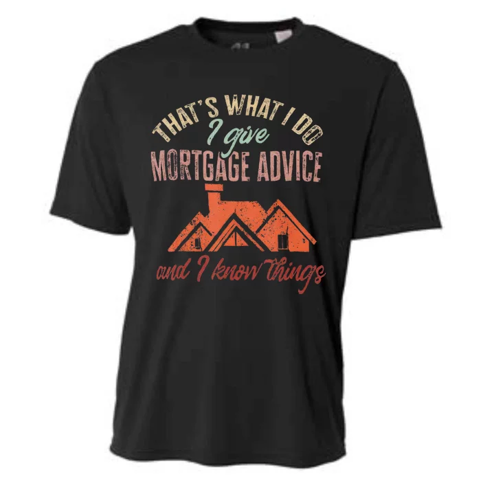 Mortgage Loan Officer Give Mortgage Advice And I Cooling Performance Crew T-Shirt