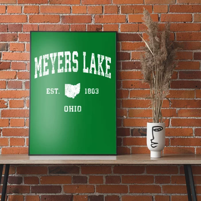 Meyers Lake Ohio Oh Vintage Athletic Sports Poster