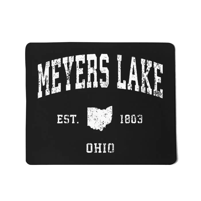 Meyers Lake Ohio Oh Vintage Athletic Sports Design Mousepad