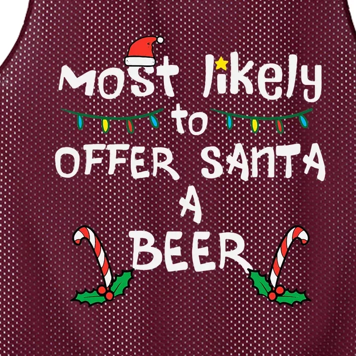 Most Likely Offer Santa Christmas Xmas Family Match Mesh Reversible Basketball Jersey Tank