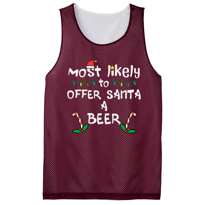 Most Likely Offer Santa Christmas Xmas Family Match Mesh Reversible Basketball Jersey Tank