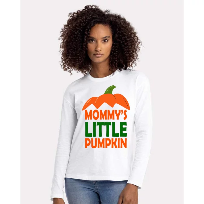 Mommys Little Pumpkin Halloween Cute Womens Cotton Relaxed Long Sleeve T-Shirt