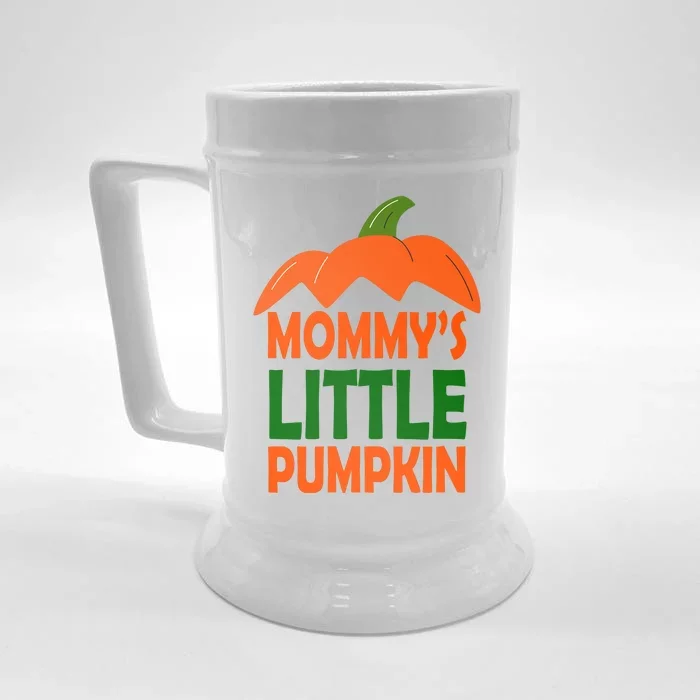 Mommys Little Pumpkin Halloween Cute Front & Back Beer Stein