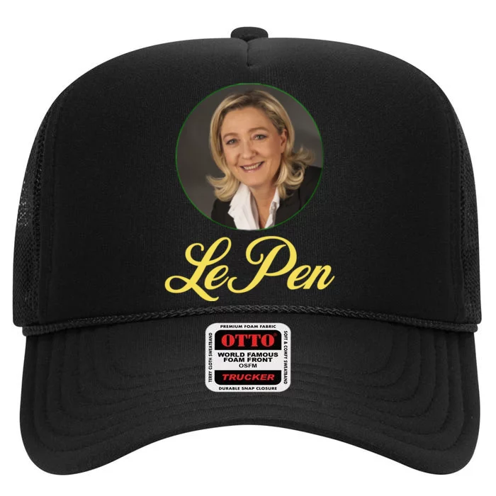 Marine Le Pen France High Crown Mesh Trucker Hat