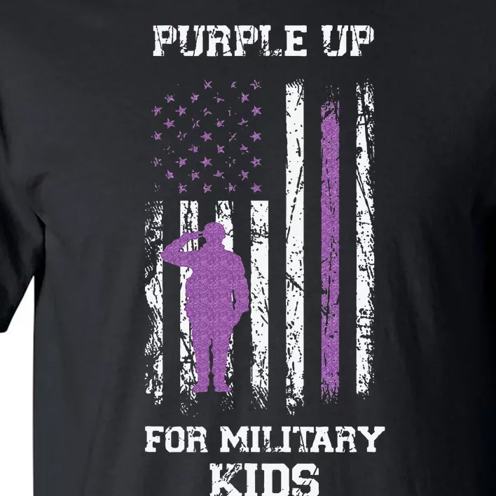 Military lovers Purple Up For Military Month Tall T-Shirt