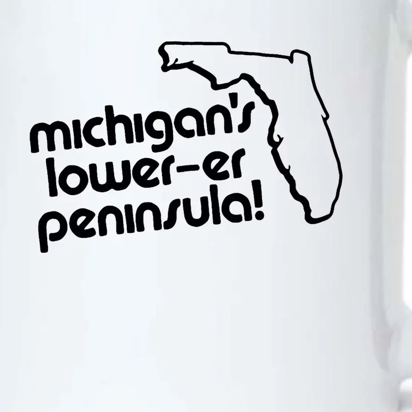 Michigans Lowerer Peninsula Apparel Black Color Changing Mug