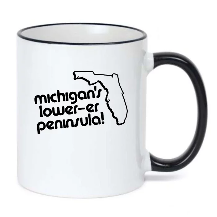 Michigans Lowerer Peninsula Apparel Black Color Changing Mug