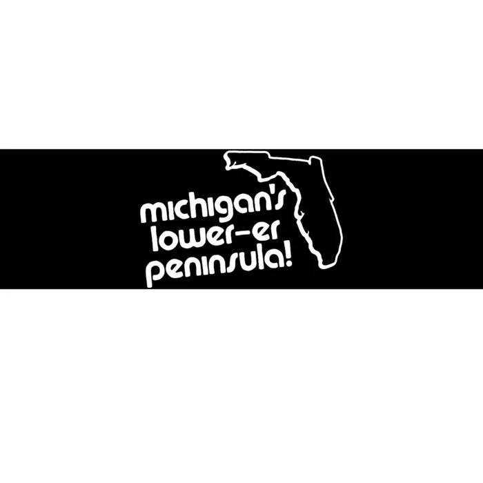 Michigans Lowerer Peninsula Apparel Bumper Sticker