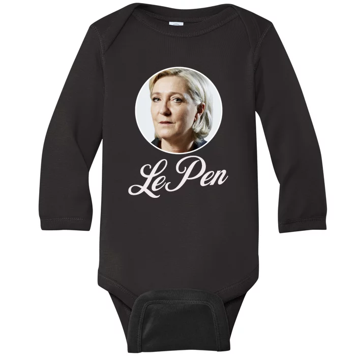 Marine Le Pen France Baby Long Sleeve Bodysuit