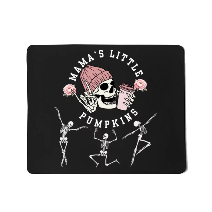 MamaS Little Pumpkins Skeleton Halloween Fall Thanksgiving Mousepad