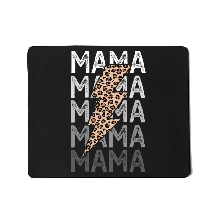 Mama Leopard Print New Mom Baby Shower Mousepad