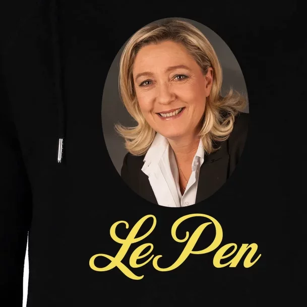 Marine Le Pen France Womens Funnel Neck Pullover Hood