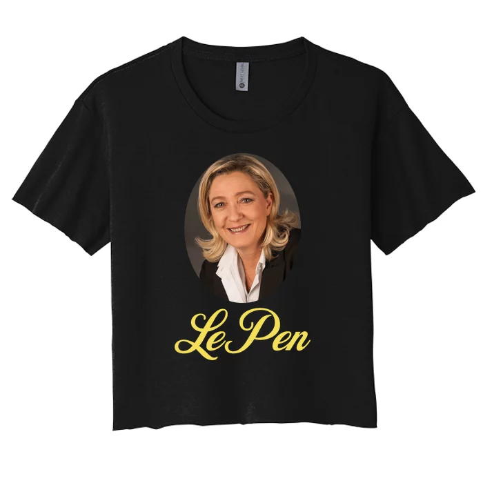 Marine Le Pen France Women's Crop Top Tee