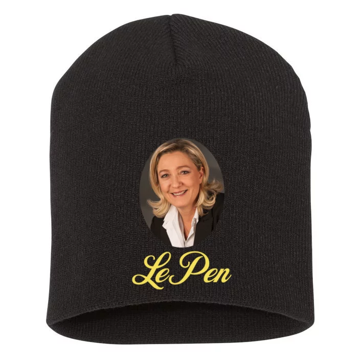 Marine Le Pen France Short Acrylic Beanie