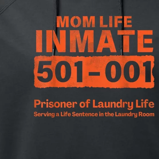 Mom Life Prisoner Inmate Funny Jail Halloween Costume Performance Fleece Hoodie