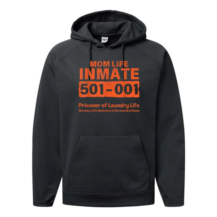 Mom Life Prisoner Inmate Funny Jail Halloween Costume Performance Fleece Hoodie